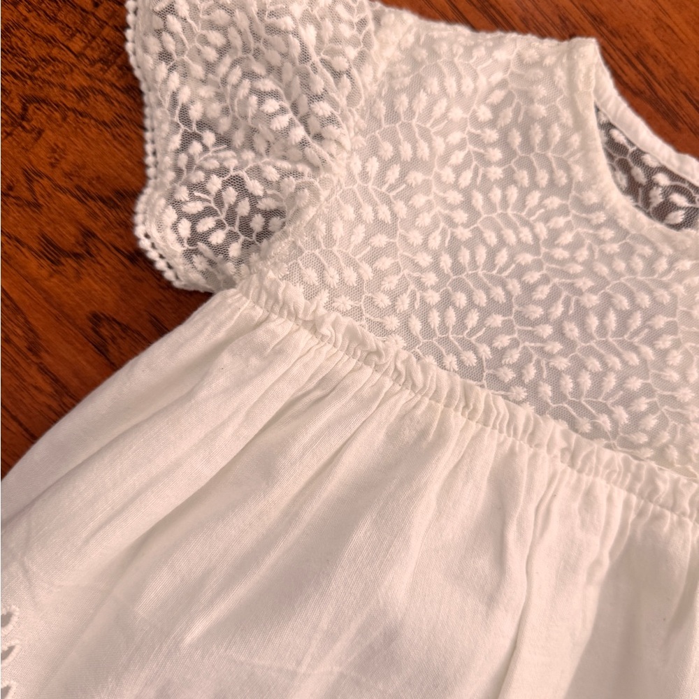 Zara Girls Pink and Cream Embroidered Dresses - Picture 13 of 16